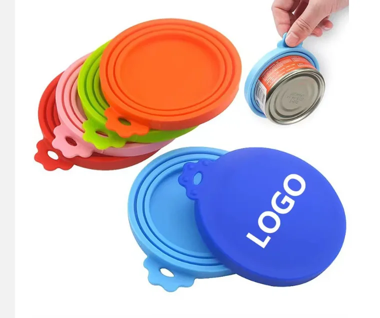 OEM & ODM Silicone Can Lids Caps for Dog and Cat Wet Food Customized BPA Free Pet Food Can Covers Wholesale