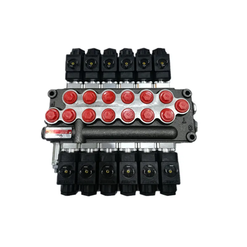 Electrically controlled hydraulic valve  5spools  directional valves   flow  45L/MIN