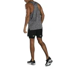 Singlet Wholesale Cheap Fitness Training Workout Singlet Men Running Marl Gym Racer Tank Top