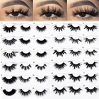 Eyelashes 16 Pair Eyelashes Faux Cils Lashes Mink Lash 16 Mm 28mm Mink Eyelashes Vendor 12 Pairs Lashbook
