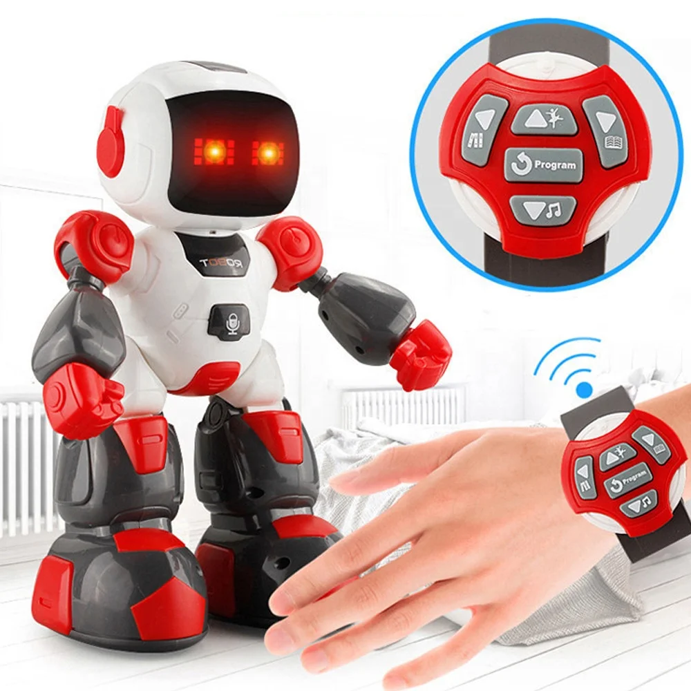Children's smart robot toy remote control smart talking robot Red 