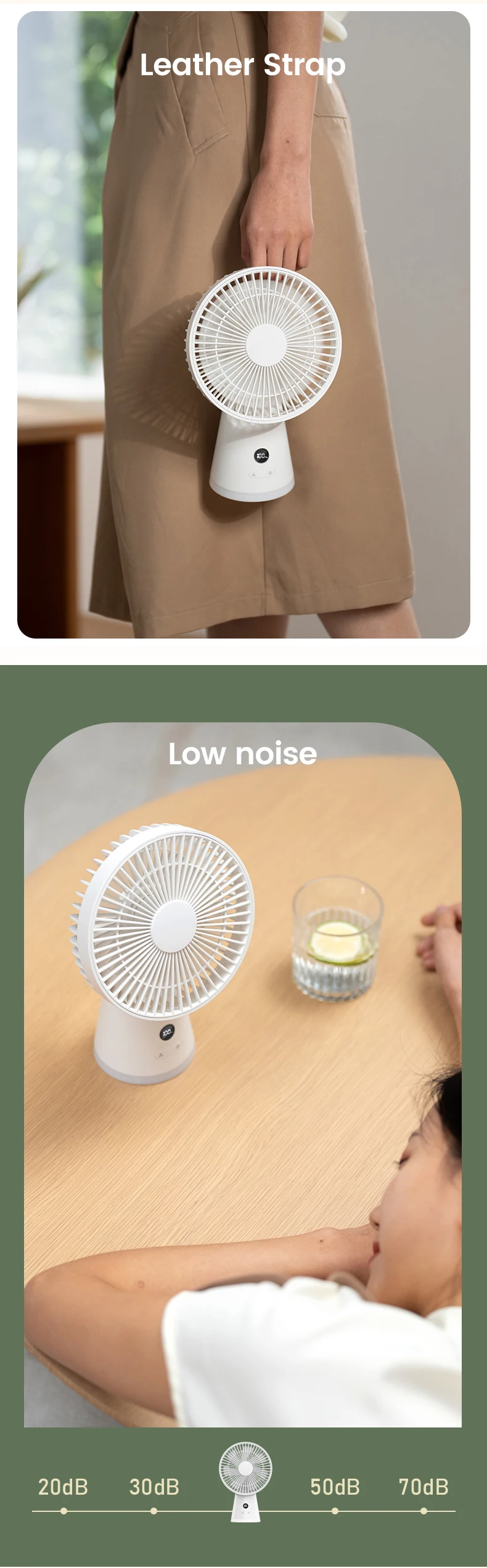 Table Fan, Portable, DC5.0V, Battery - detail 12