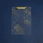 Clipboard Fashion Bronzing Acrylic Folder Plastic Splint Writing Board Student Clipboard Accept Customization