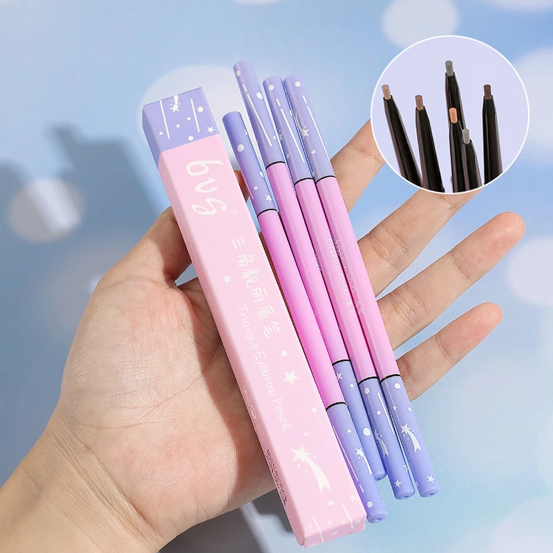 Brow Pencil Private Label Eyebrow Rotatable Private Label High Quality Eyebrow Pen Eyebrow Pencil 2 in 1 pen with pencil