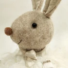 Home Handmade Home Decoration Cute Plush Stuffed Bunny Easter Decoration