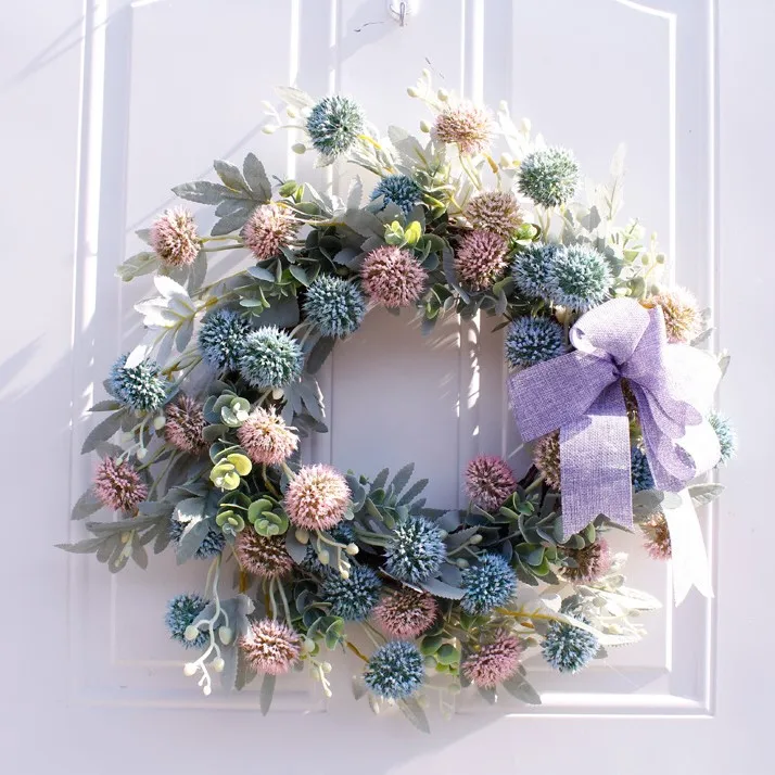 High Quality Decor Wreath Rose Flower 50cm Decorative Wreath In Front Of The Door