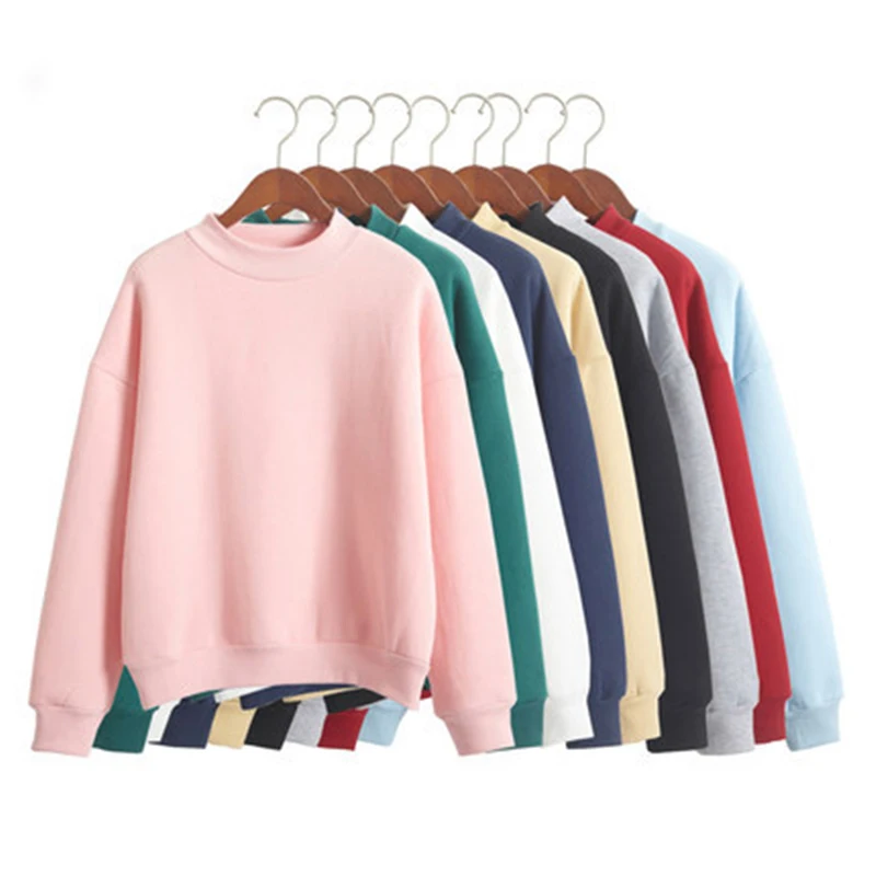 Wholesale 2020 Cute Women Pullover Autumn Knit Coat Winter Loose Fleece Thick Hoodies Sweater Female M-xxl 9 Colors - Buy Sweatshirt,Women Pullover Sweatshirt Product on Alibaba.com