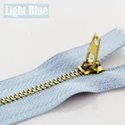 Zipper Zippers Metal 3d Promotional Multicolor 3# Metal Brass Zipper Clothing Zipper Can Customizable