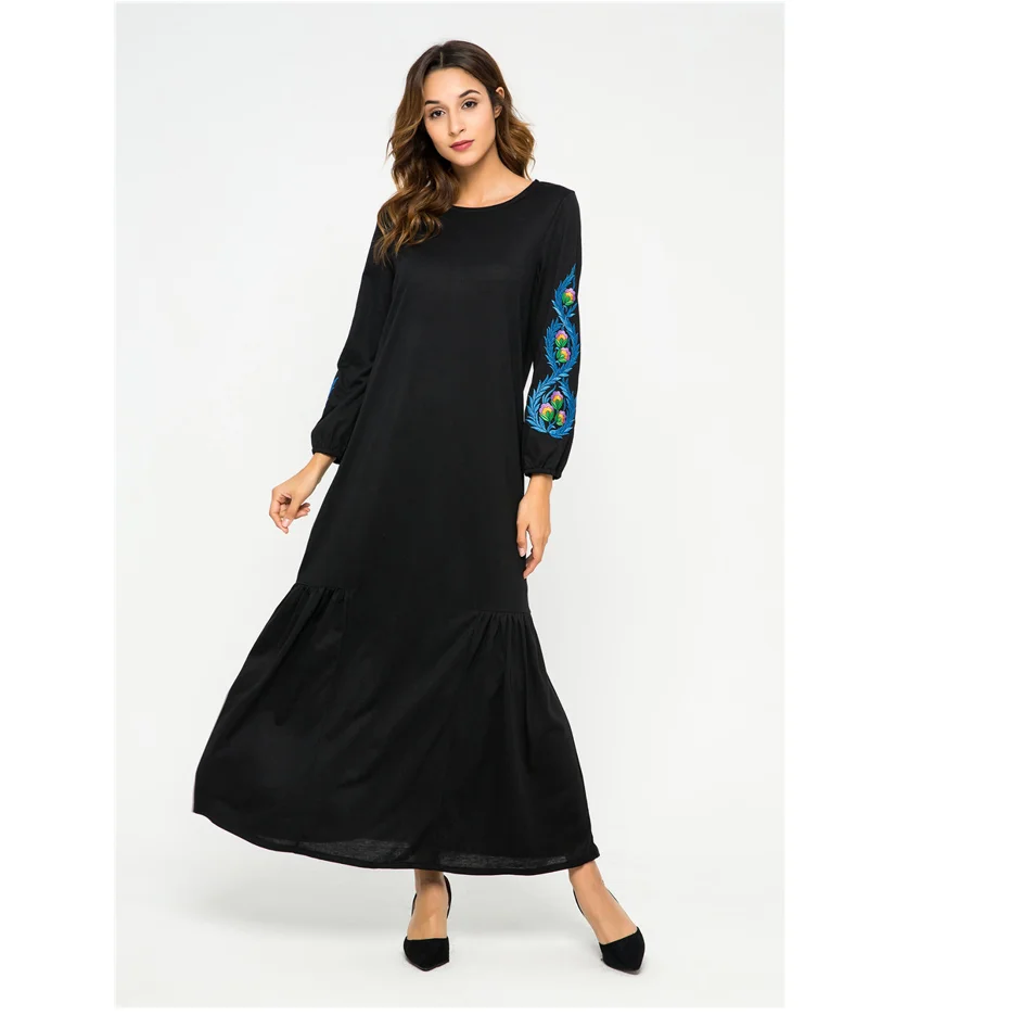 Muslim Arabic Islamic Maxi Dress Women 