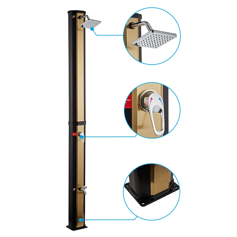 35L Solar Outdoor Garden Portable Shower Column