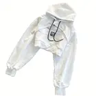 Fashionable Crop top hoodies women With Name Brand Wholesale