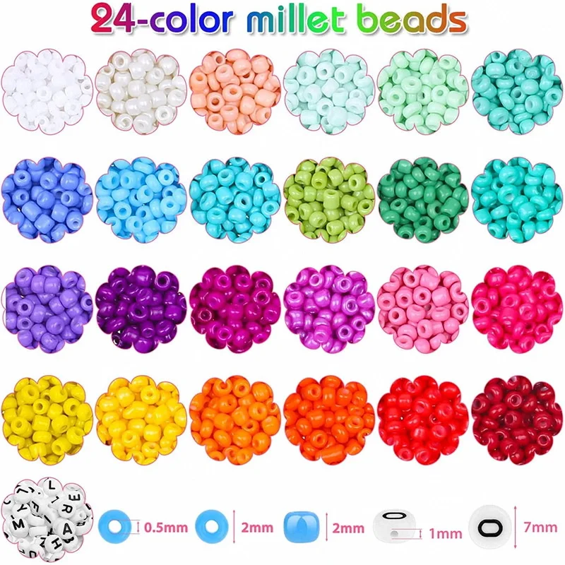 Hot Sale Silver Lined Round Hole Seed Beads Czech Glass Miyuki Seed Beads For Jewelry Making