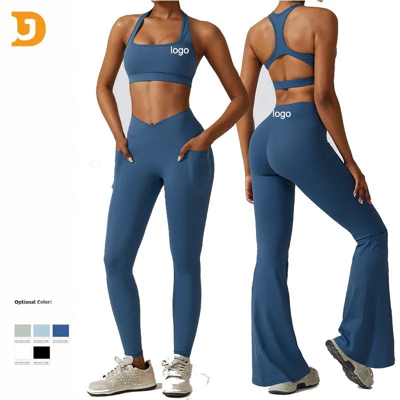 New Arrival Free Match Fitness Clothing Butt Lift Leggings Gym Sportswear Women Sexy Sports Bras Active Sports Yoga Suit Set