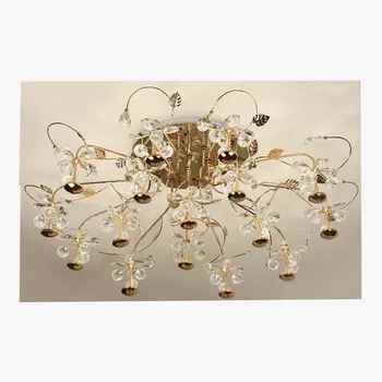 Luxuriant Crystal Ceiling Lights G4/6W Bulbs Modern Style Round Ball Chandelier Ceiling Lights For Villa Hotel Apartment