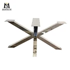 Table Legs Modern Simple Stainless Steel Polished Spider Frame Customized Dinner Table Legs