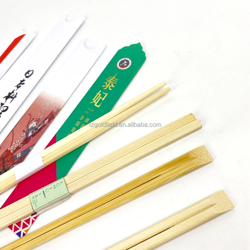 Disposable Bamboo Chopsticks Custom Printed Sushi Stick Twin Tensoge