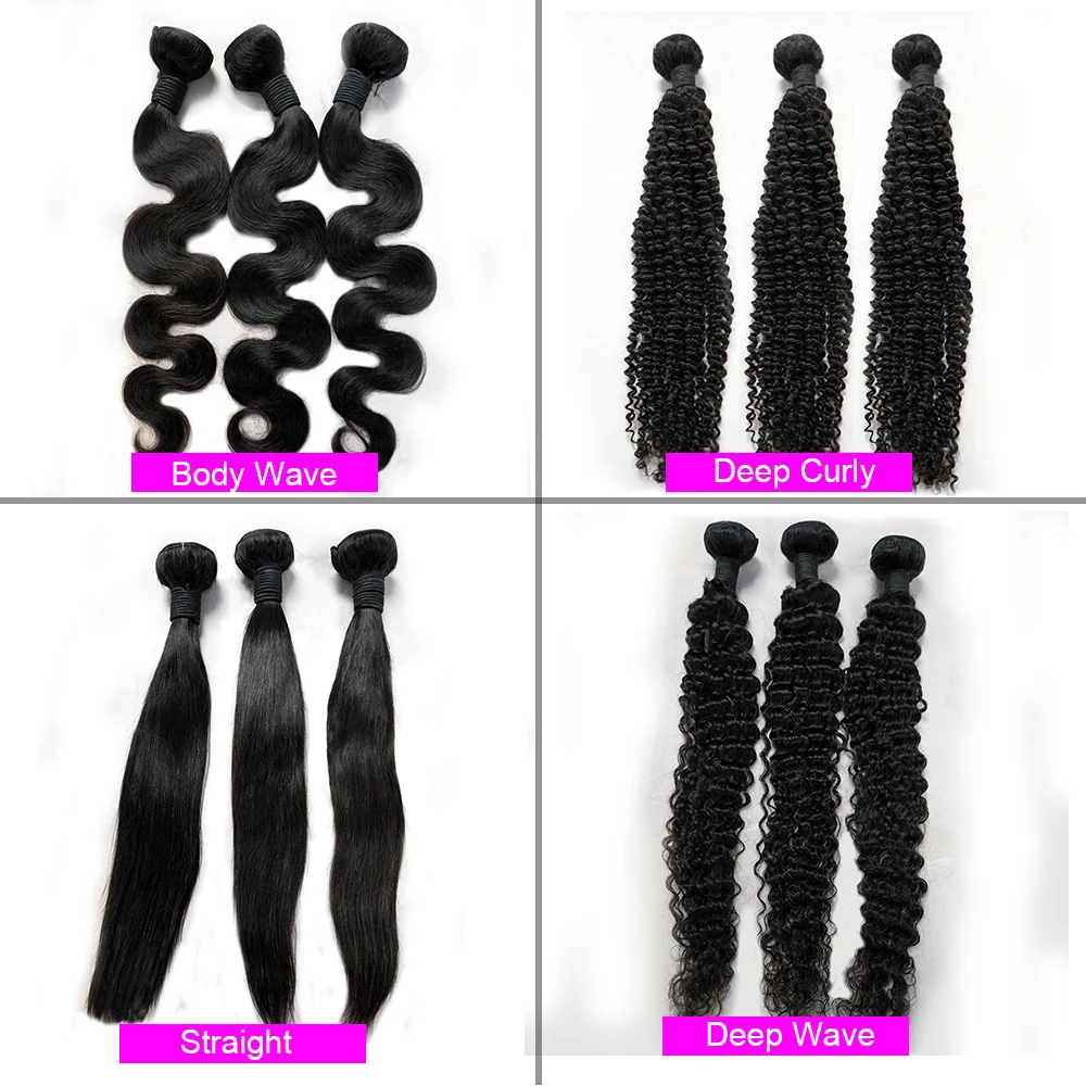 100% Brazilian Curly Virgin Human Hair Weave Bundle,Brazilian Deep Wave Virgin Hair Bundles,Real Raw Mink Brazilian Hair Vendor