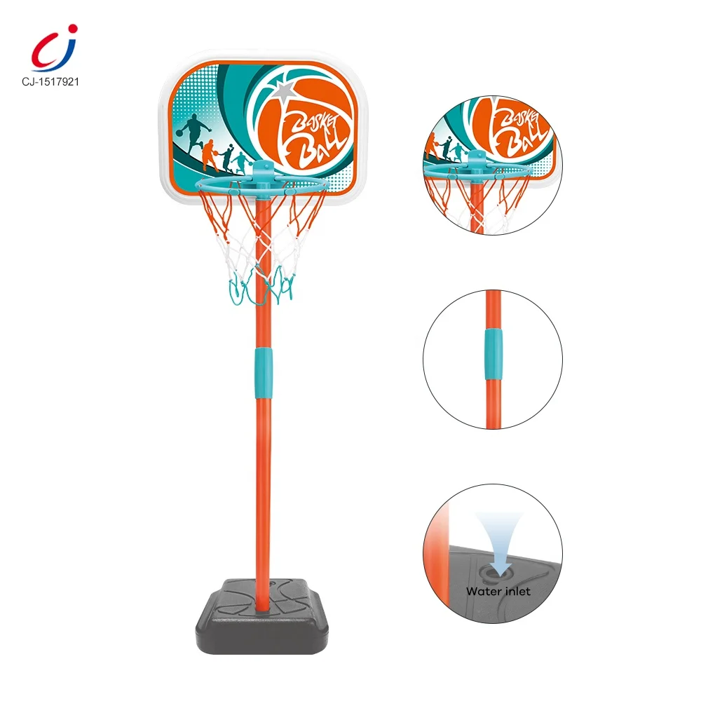 Chengji new arrival plastic adjustable kids indoor basketball stand toy outdoor play sport toys for boys