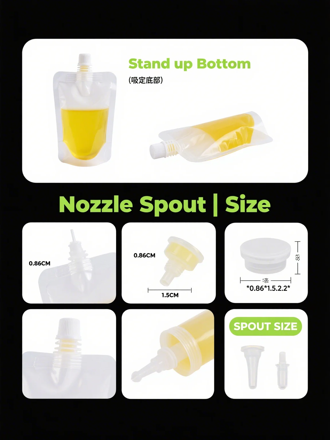 product wholesale customization of 30ml 250ml juice bags refillable nozzle packaging nozzle bags milk vertical nozzle bags-5