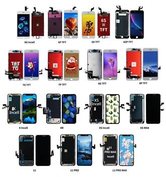 X XS Max 6G 7G 8G LCD Phone Replacement Parts Touch Screen Display Panel For iPhone 5 6 7 8 Plus XR 11Pro Max