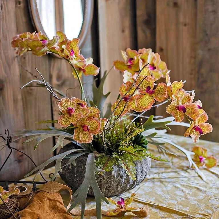 Indoor outdoor decor embossed cement pots garden balcony concrete plant flower pots