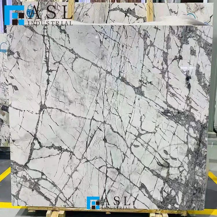 Wholesale invisible grey gold marble slab