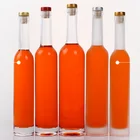 Glass Bottle With Cap Custom 750ml Clear Crystal Glass Bottle Champagne Glass Bottle With Crok Cap