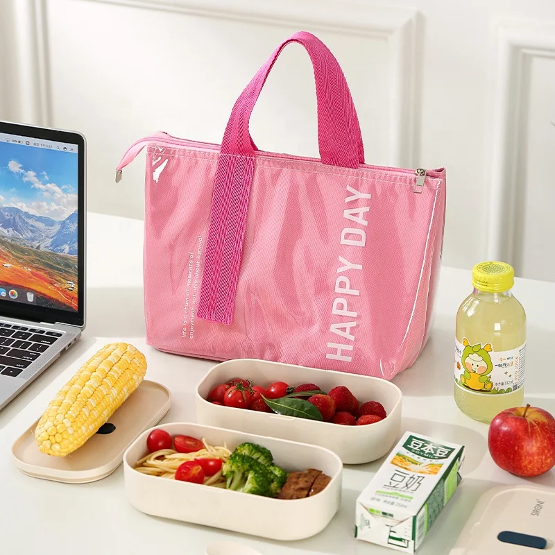 Popular Ladies Waterproof Lunch Bag with Handle Super Big Capacity Food Bento Box Bag Lunch Bags for Children