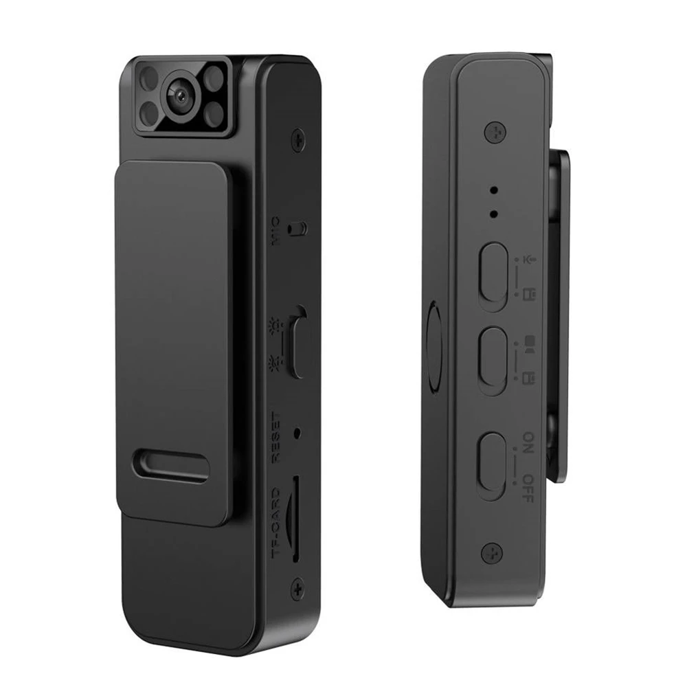 WiFi L8 Mini Body Camera HD 1080P Video Audio Recording with Back Clip for Riding/Meeting/Skiing