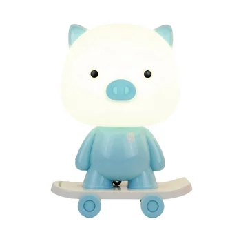 Kawaii Night Light Can Be Given as a Gift To Children Baby Reading Room Animal Standing Small Skateboard Night Light