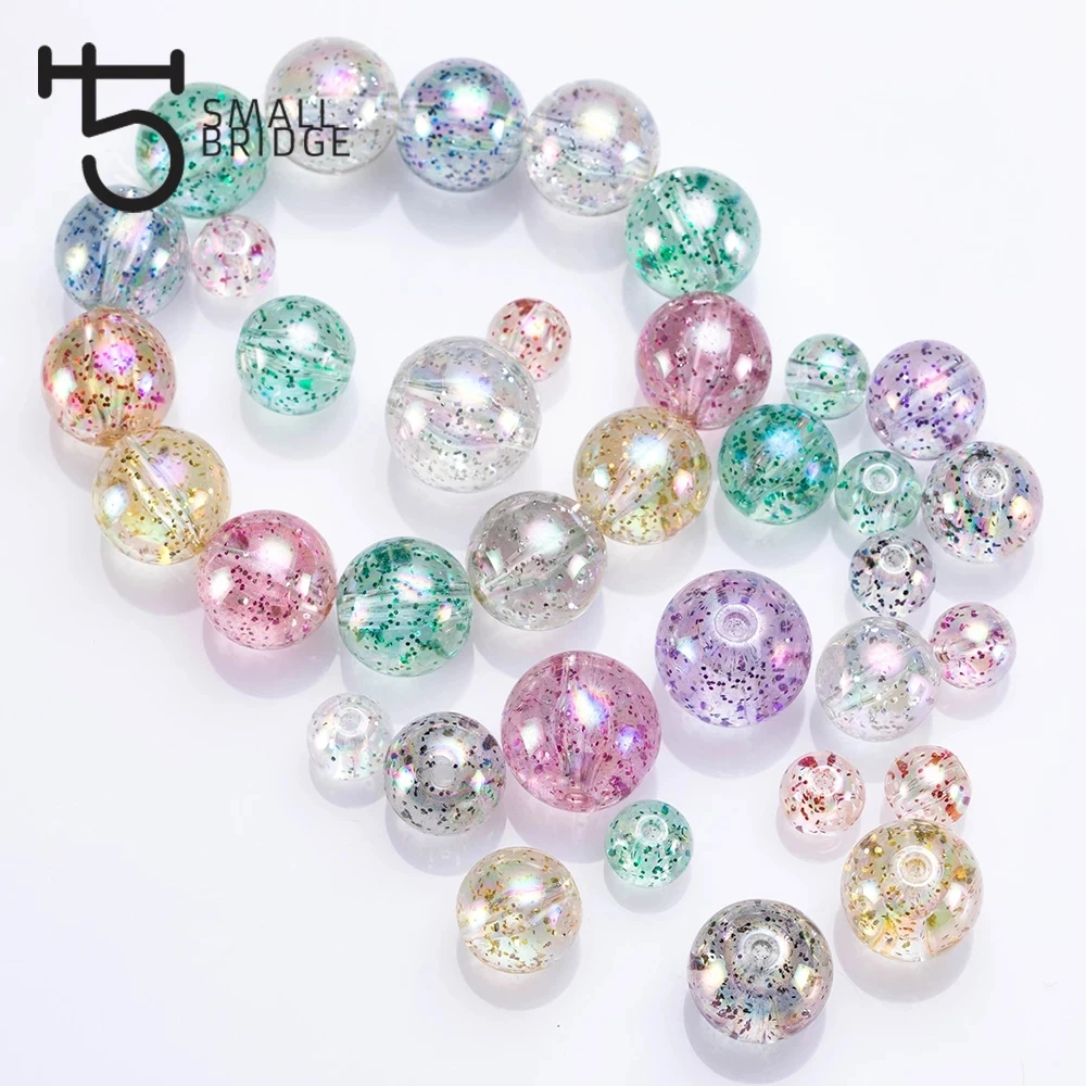 product 20mm large mixed color round resin beads jewelry making diy accessories material with hole spacer glitter beads wholesale-32