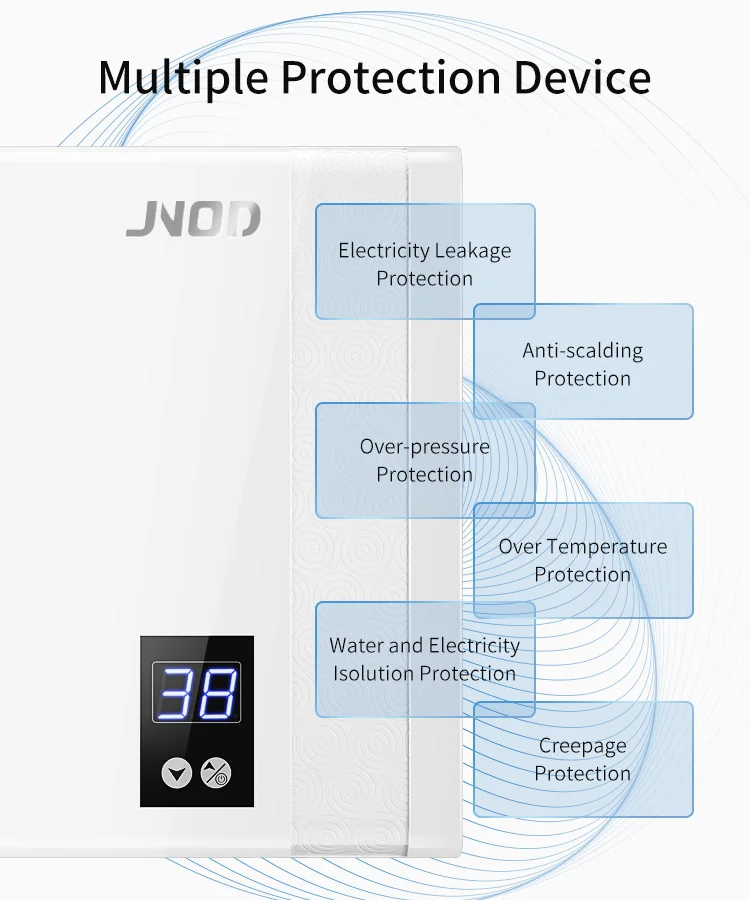 Jnod W Electric Water Heater For Shower Household Bathroom Geyser