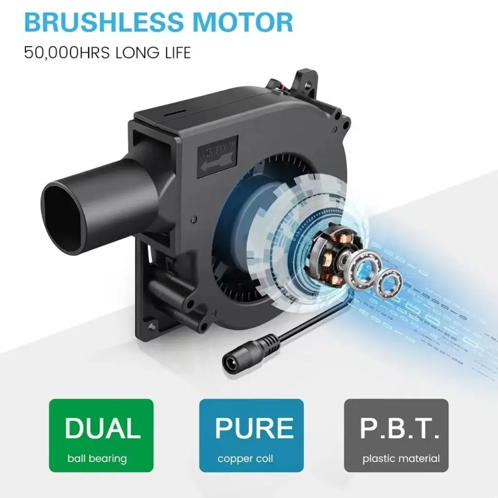 Blower, 97x95x33mm, 12V, 1.2A - detail 4