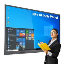 55/65/75/85/98/100/110 Inch Touch Screen Interactive Flat Panel Meeting Room Education Classroom Smart Interactive Whiteboard
