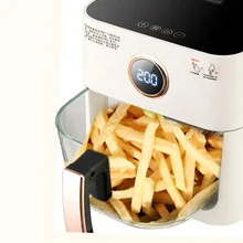 Hot Sale New Design White Smart Home Appliances Visible Air Fryer Silicone Liners  Electric Griddled Cooker With Oven