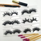 Eyelashes Mink Eyelashes 25mm New Design Mink 3D Wholesal Vendor Bulk 25mm Lashes Eyelashes Mink