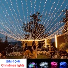 50/100/200/330 Holiday Christmas Party Patio Yard Garden Waterproof Solar Outdoor Led Fairy String Light