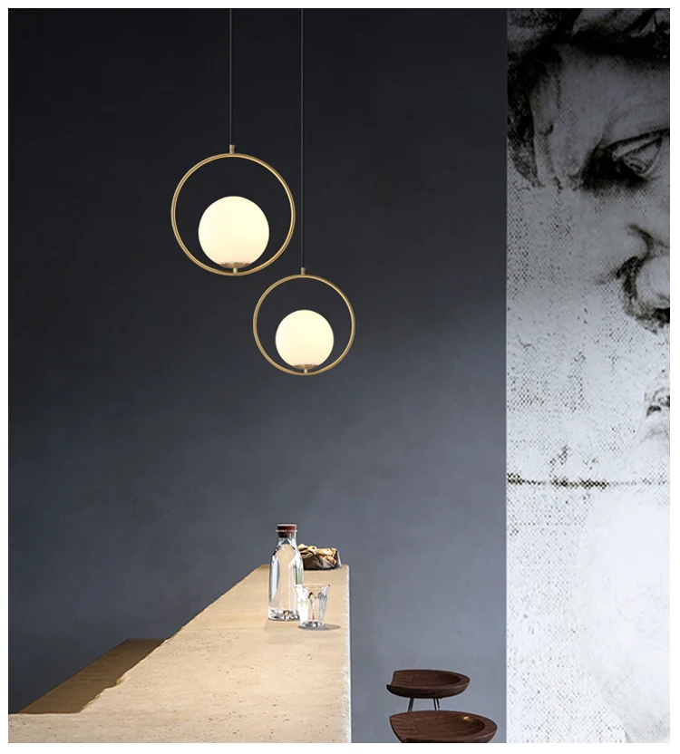 p00143 modern art glass led pendant lamp for kitchen home restaurant wholesale contemporary chandeliers pendant lights -3