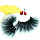 Eyelashes Eye Eyelash 25mm Mink Eyelash Bulk Private Label Handmade 3d 25mm Mink Eyelashes Foxy Eye Mink Eyelash