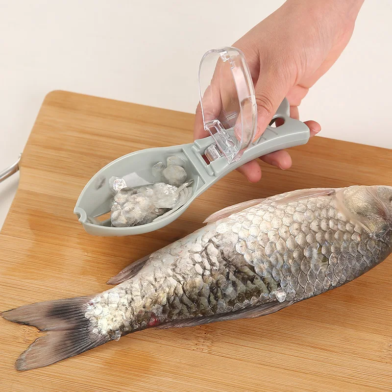 Fish scale planer Fish Scale Remover with lid Kitchen Tool Fish Scales Removing Peeling