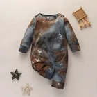 Organic Baby Clothes Custom 100% Organic Cotton Tie Dye Baby Jumpsuit Romper Clothes Onesie
