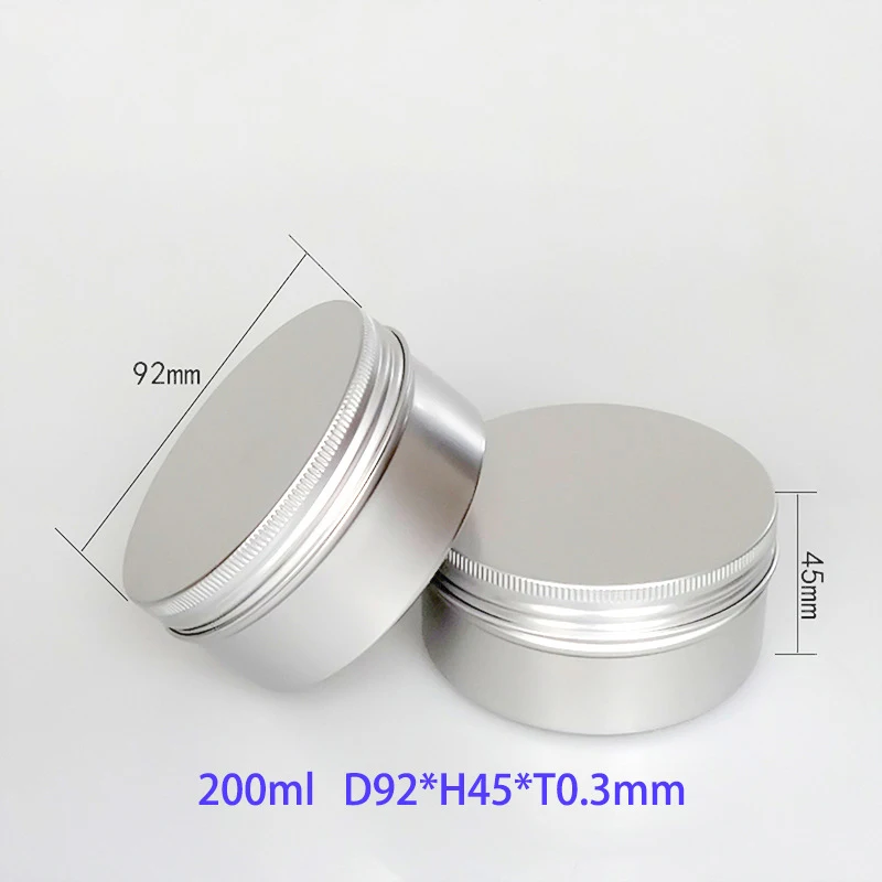 product 200ml wholesale round candle aluminum jar tea seal jar cream mask jar-26