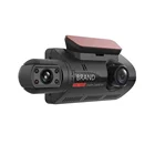 Night Car 3'' IPS Screen 1080P Infrared Night Vision Front And Inside Car Dash Cam