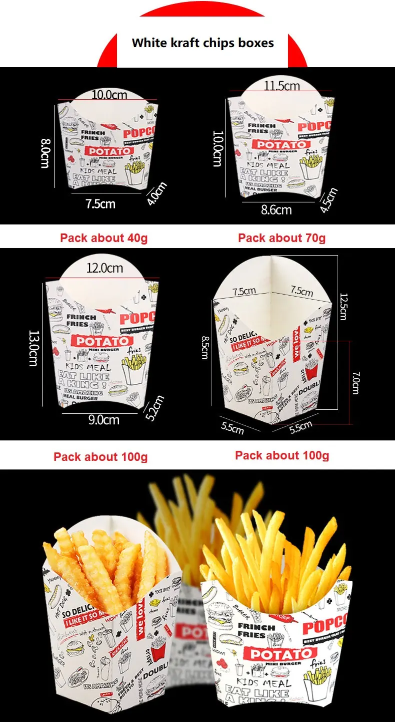 Hot Sale Disposable Fast Food Fried Chicken Packaging Box Custom Food