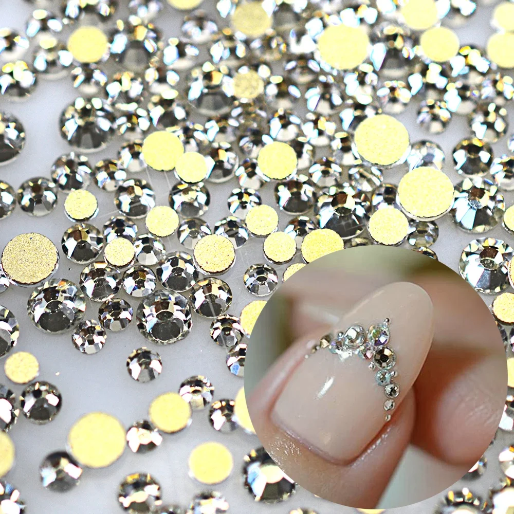 2020 Clear Flat Back Glass Stones Nail Decoration Tool Crystal Gem Nail  Accessory 1440pcs 3d Nail Art Rhinestones - Buy Nail Art Rhinestones,Flat  Back Acrylic Rhinestones,3d Nail Art Decoration Product on Alibaba.com