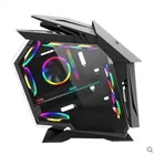 Gray Case Factory Manufacture Various Alien Hexagon Gray Black Custom Made Sound Pc Box Computer Case