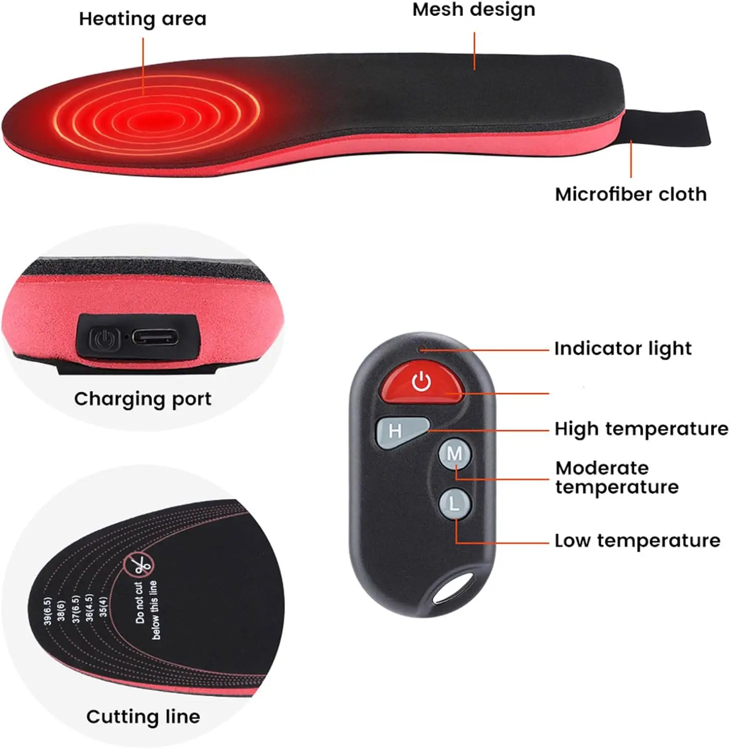 Foot Hand Warmers, 2000mAh, Heating Wire - detail 12