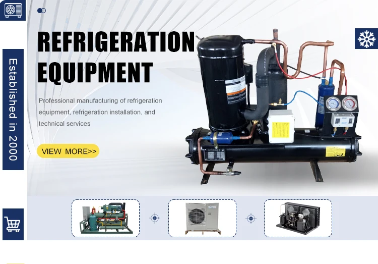 380V 3PH 50HZ Water Cooled Condensing Unit with 1 Year Warranty and 2Hp 3Hp 4Hp Copeland Compressor