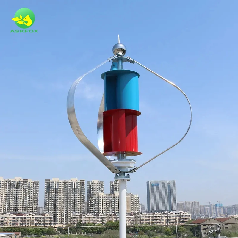 Mini Vertical Wind Power Generator Turbine W Small Vertical Axis