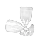 Goblet Michley Wholesale Custom Logo Clear Plastic PC Goblet Glasses Wine